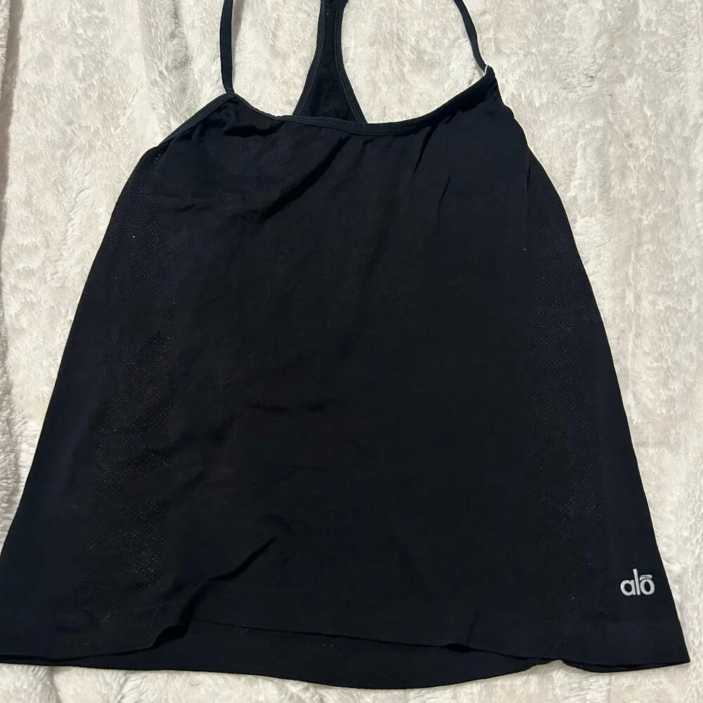 ALO Yoga Black Tank Top